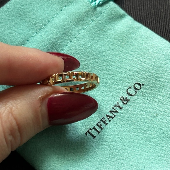 Tiffany&Co. T True Narrow Ring Sz 8 - Picture 2 of 5